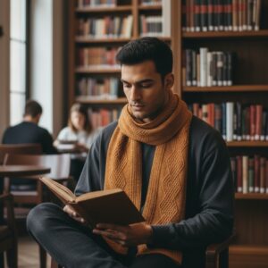 Merino Lambswool Cable Scarf