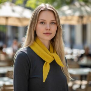 Mini Baktus Merino Lambswool Triangular Scarf