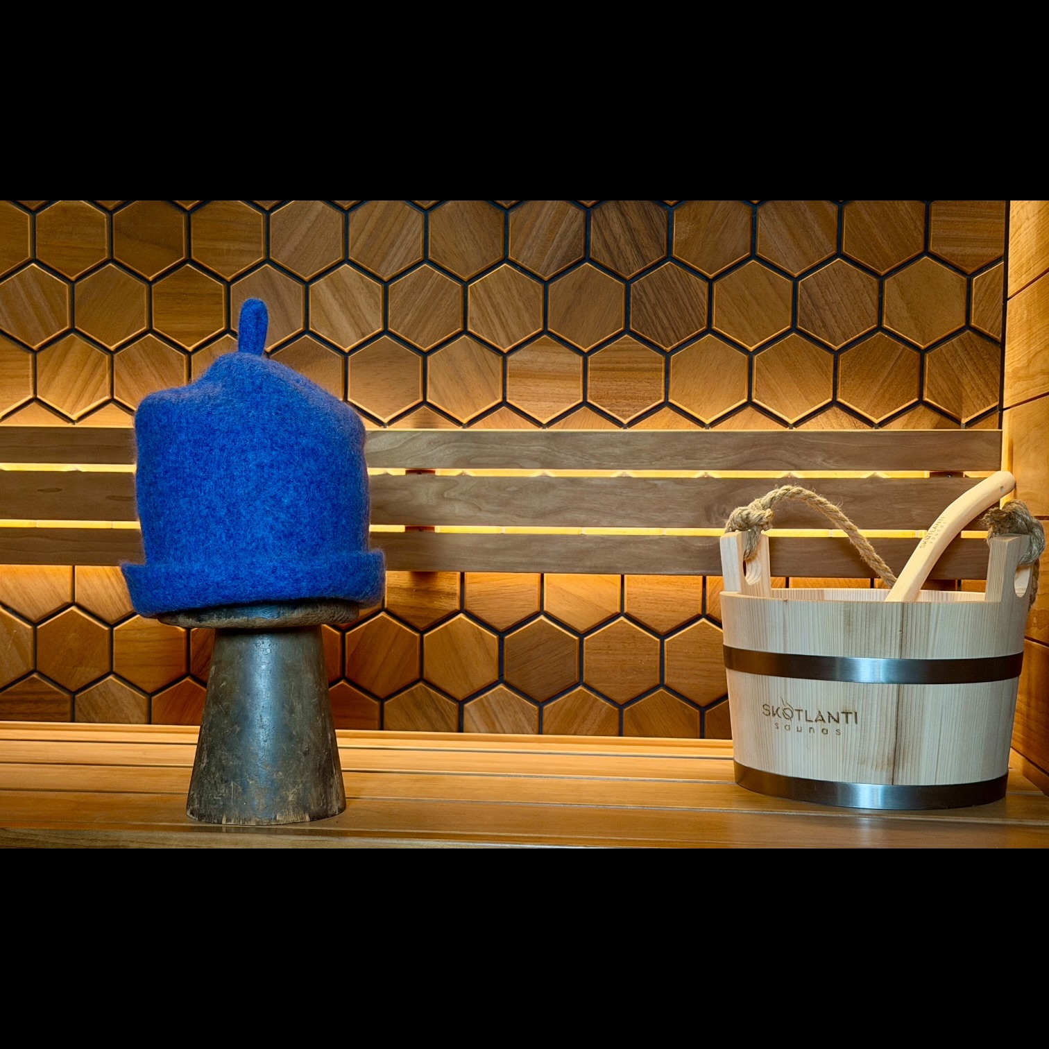 100% Boiled/Felted Wool Sauna Hat - Image 6