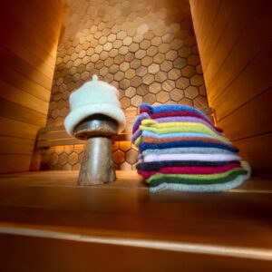 100% Boiled/Felted Wool Sauna Hat