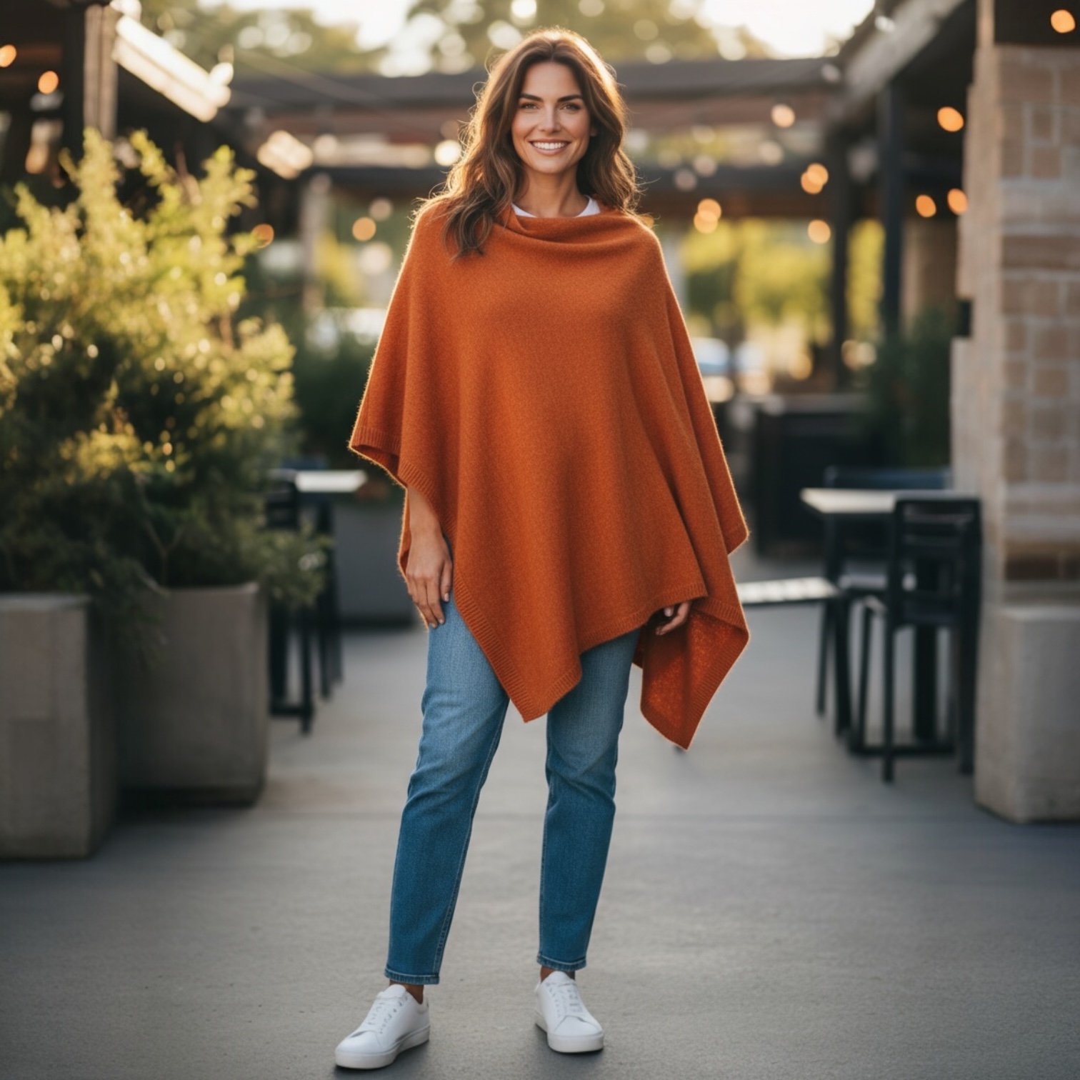 Merino Lambswool Poncho - Image 2