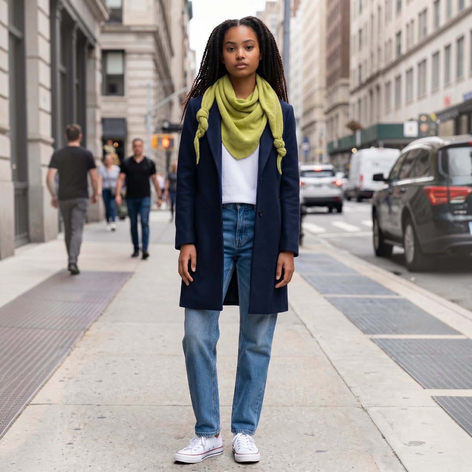 Baktus Merino Lambswool Triangular Scarf - Image 11